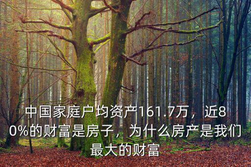 中國(guó)家庭戶均資產(chǎn)161.7萬(wàn)，近80%的財(cái)富是房子，為什么房產(chǎn)是我們最大的財(cái)富