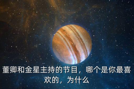 董卿和金星主持的節(jié)目，哪個是你最喜歡的，為什么