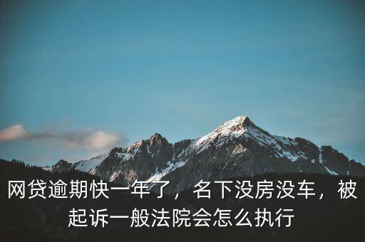 網(wǎng)貸逾期快一年了，名下沒房沒車，被起訴一般法院會(huì)怎么執(zhí)行