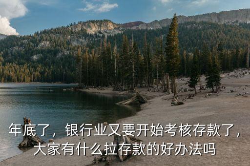 年底了，銀行業(yè)又要開始考核存款了，大家有什么拉存款的好辦法嗎