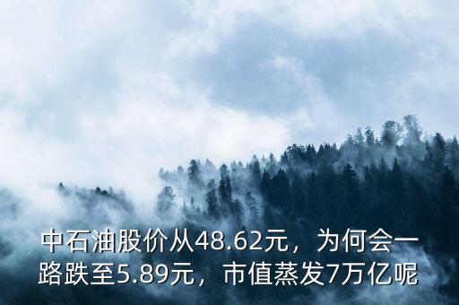 中石油股價從48.62元，為何會一路跌至5.89元，市值蒸發(fā)7萬億呢