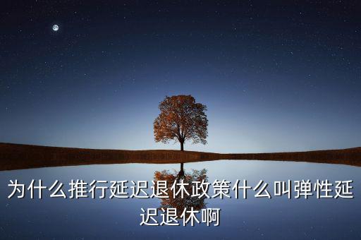 為什么延長(zhǎng)退休政策,為什么推行延遲退休政策