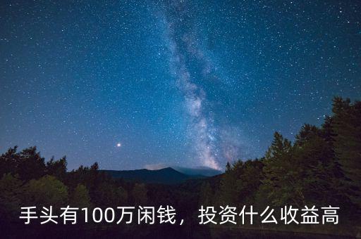 手頭有100萬閑錢，投資什么收益高