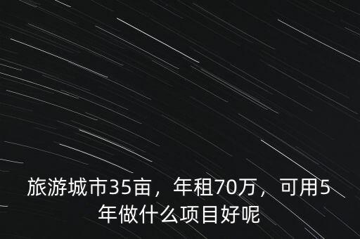 旅游城市35畝，年租70萬，可用5年做什么項目好呢