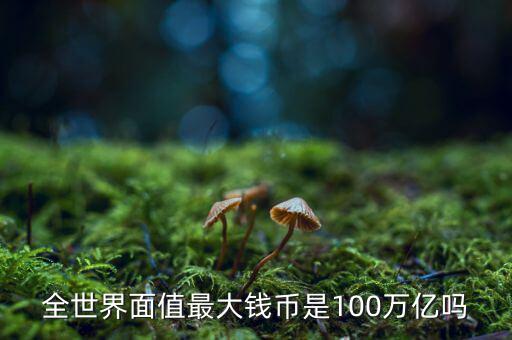 全世界面值最大錢幣是100萬(wàn)億嗎