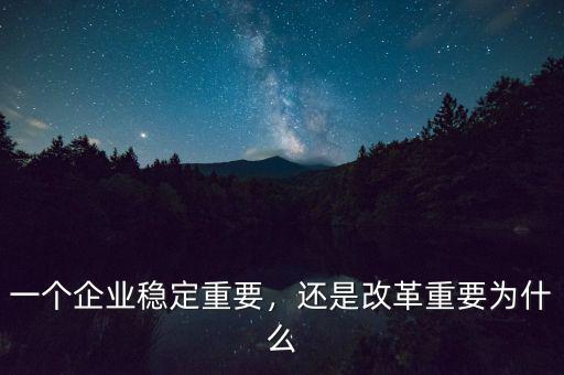 一個(gè)企業(yè)穩(wěn)定重要，還是改革重要為什么