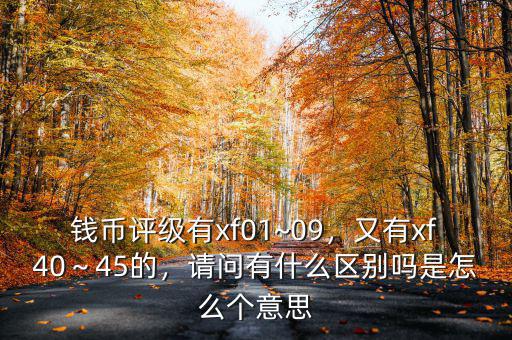 錢幣評(píng)級(jí)有xf01~09，又有xf40～45的，請(qǐng)問有什么區(qū)別嗎是怎么個(gè)意思