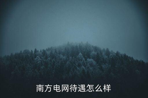 中國(guó)天楹待遇怎么樣,南方電網(wǎng)待遇怎么樣