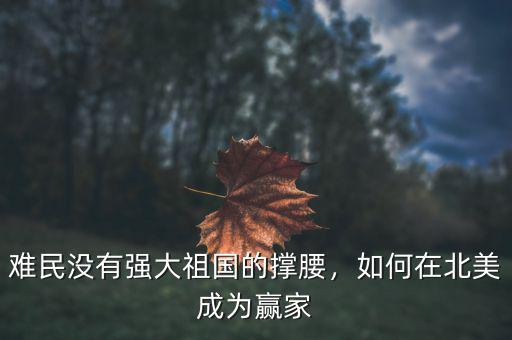 難民沒有強大祖國的撐腰，如何在北美成為贏家