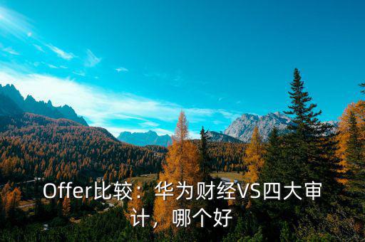 華為財經(jīng)是什么,華為財經(jīng)VS四大審計