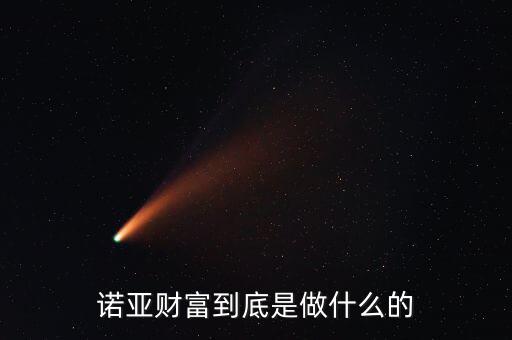 諾亞財富是做什么的,諾亞財富除了做財富管理