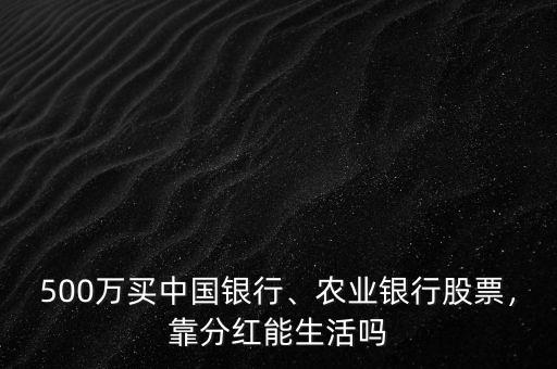 500萬買中國銀行、農(nóng)業(yè)銀行股票，靠分紅能生活嗎