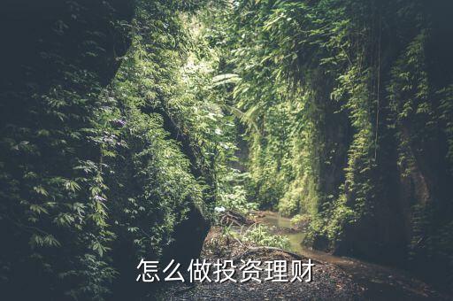 怎么做投資理財