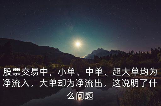 超大單凈流入是什么意思,這說(shuō)明了什么問(wèn)題