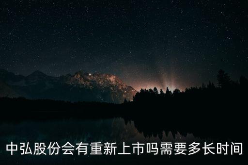 中弘股份會(huì)有重新上市嗎需要多長(zhǎng)時(shí)間