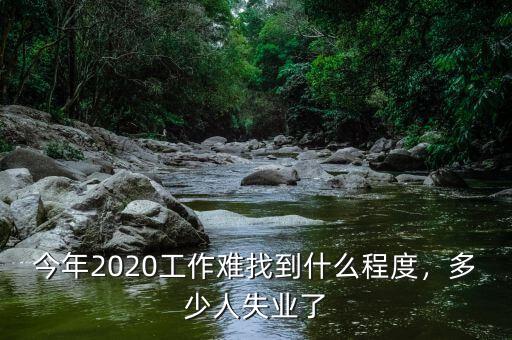 今年2020工作難找到什么程度，多少人失業(yè)了