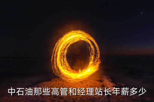 中石油那些高管和經(jīng)理站長(zhǎng)年薪多少