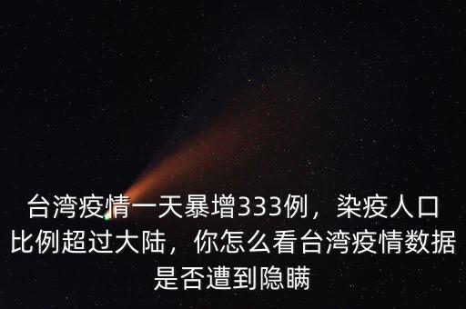 臺灣疫情一天暴增333例，染疫人口比例超過大陸，你怎么看臺灣疫情數(shù)據(jù)是否遭到隱瞞