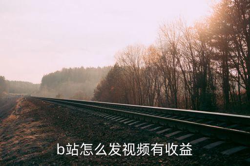 b站怎么發(fā)視頻有收益