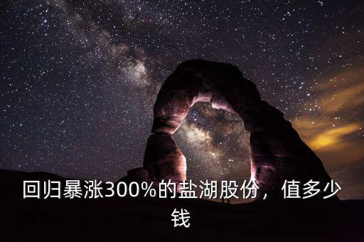 回歸暴漲300%的鹽湖股份，值多少錢