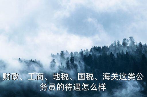 財(cái)政、工商、地稅、國(guó)稅、海關(guān)這類公務(wù)員的待遇怎么樣