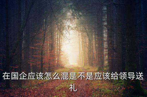 在國企應(yīng)該怎么混是不是應(yīng)該給領(lǐng)導(dǎo)送禮