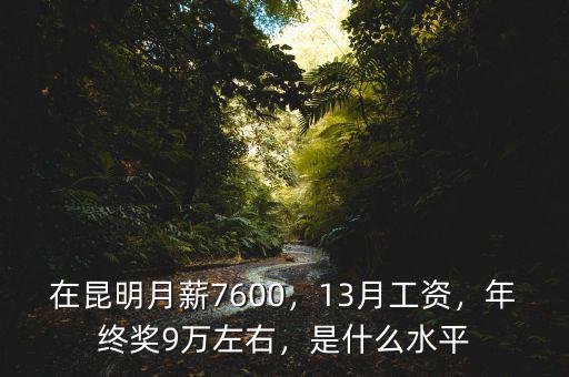 在昆明月薪7600，13月工資，年終獎(jiǎng)9萬左右，是什么水平