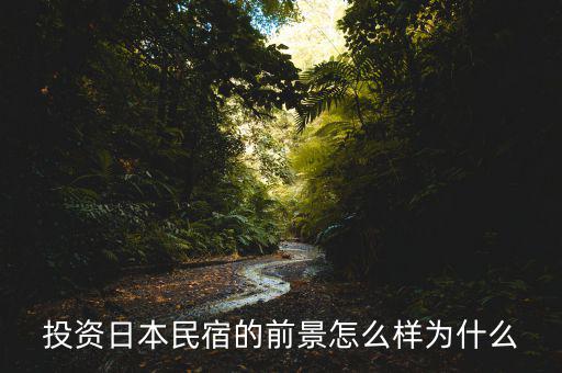 投資日本民宿的前景怎么樣為什么