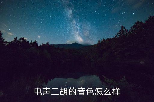 電聲二胡的音色怎么樣