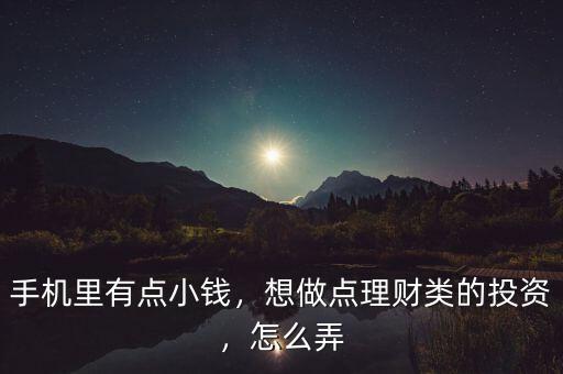 手機(jī)里有點(diǎn)小錢，想做點(diǎn)理財(cái)類的投資，怎么弄