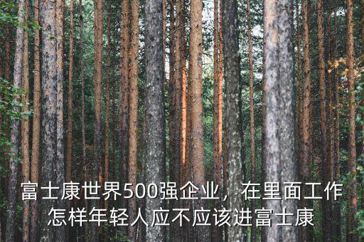 富士康世界500強企業(yè)，在里面工作怎樣年輕人應(yīng)不應(yīng)該進富士康