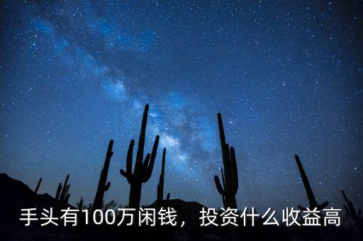 手頭有100萬閑錢，投資什么收益高