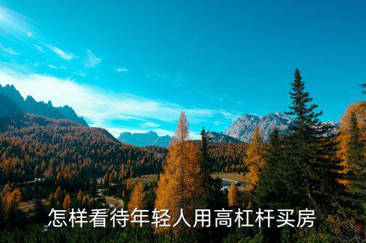 高杠桿為什么存在,討論經(jīng)濟問題時常提到杠桿