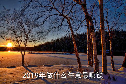 2019年做什么生意最賺錢