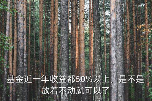 基金近一年收益都50%以上，是不是放著不動就可以了