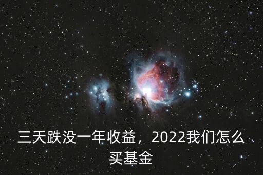 三天跌沒一年收益，2022我們怎么買基金