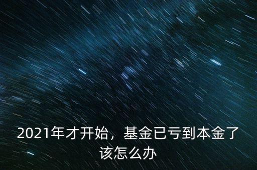 2021年才開始，基金已虧到本金了該怎么辦