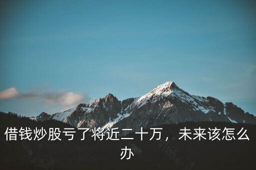 借錢炒股虧了將近二十萬，未來該怎么辦