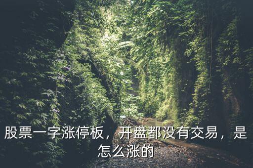 一字漲停板什么時(shí)候賣,一字跌停能賣出