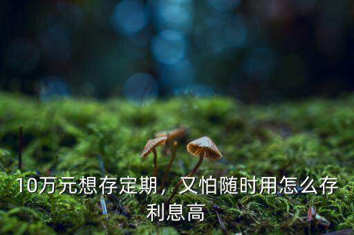 10萬元想存定期，又怕隨時(shí)用怎么存利息高