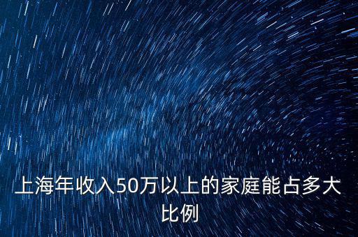 上海有多少家庭年收入100萬(wàn),在中國(guó)家庭年收入六十萬(wàn)以上