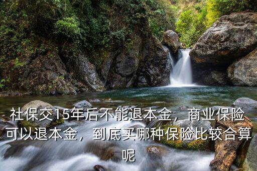 社保交15年后不能退本金，商業(yè)保險可以退本金，到底買哪種保險比較合算呢