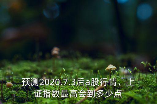 預(yù)測(cè)2020.7.3后a股行情，上證指數(shù)最高會(huì)到多少點(diǎn)