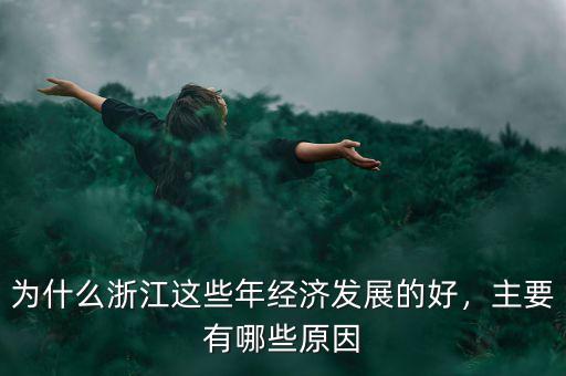 為什么浙江這些年經(jīng)濟發(fā)展的好，主要有哪些原因