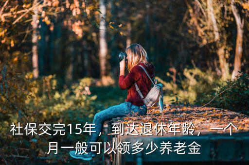 社保交完15年，到達(dá)退休年齡，一個(gè)月一般可以領(lǐng)多少養(yǎng)老金