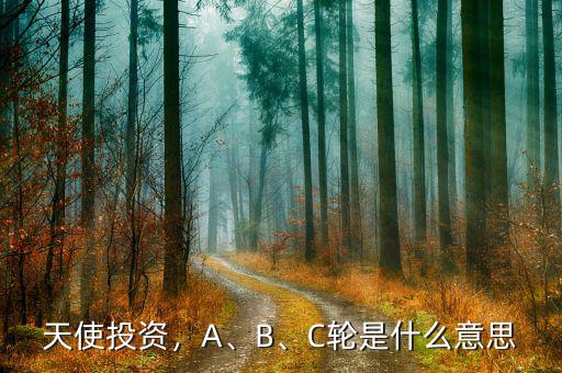 天使投資，A、B、C輪是什么意思