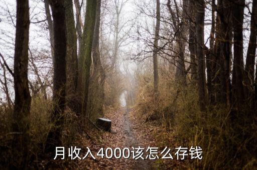 工資4000元怎么存,怎么才能存住錢