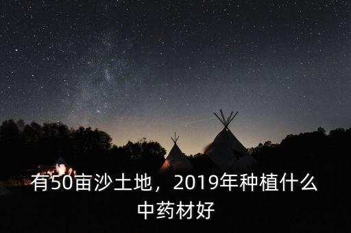 有50畝沙土地，2019年種植什么中藥材好