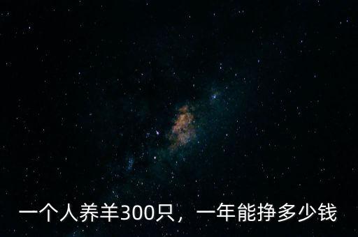 一個人養(yǎng)羊300只，一年能掙多少錢