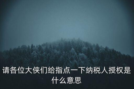 納稅人獲得感是什么意思，請各位大俠們給指點(diǎn)一下納稅人授權(quán)是什么意思